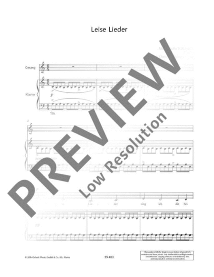 Leise Lieder Medium Voice scores gallery preview page 7