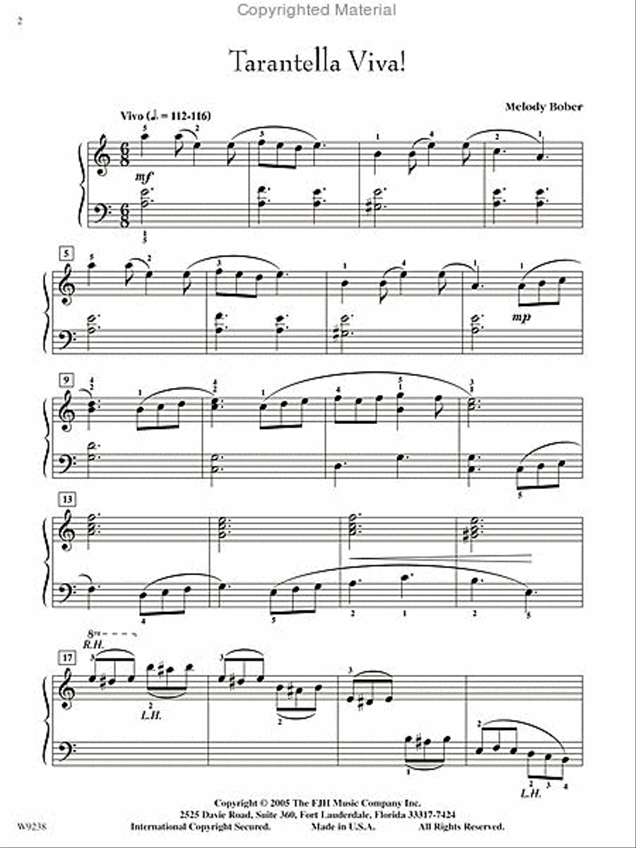 Tarantella Viva! Tarantella Viva! Piano Solo scores gallery preview page 2