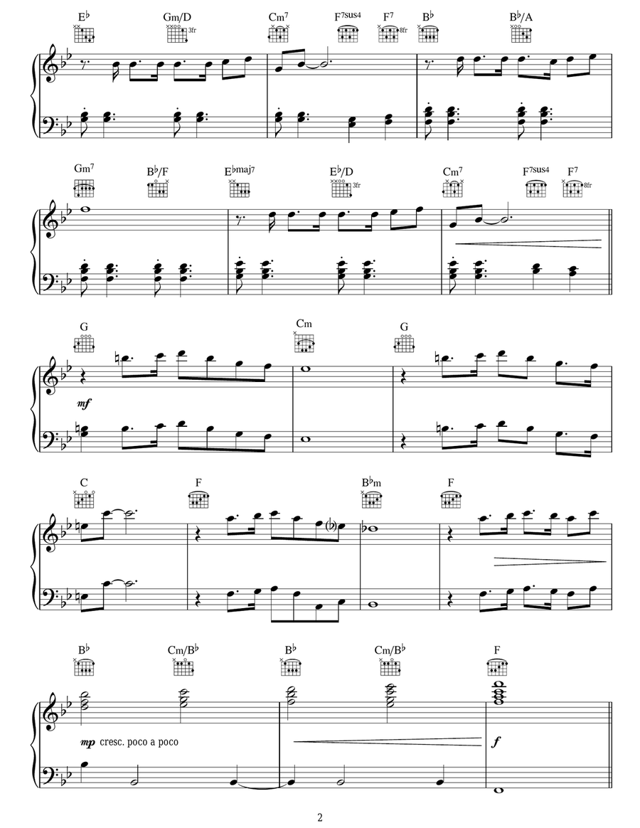 I Dreamed A Dream (from Les Miserables) Voice scores gallery preview page 2