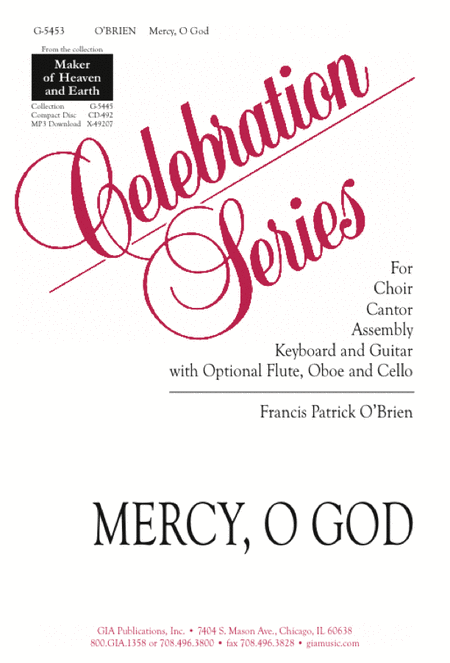 Mercy, O God - Guitar edition