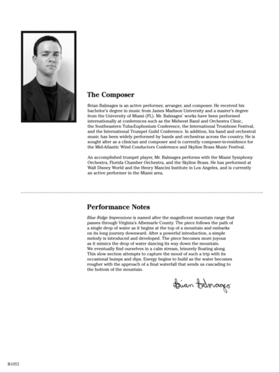 Blue Ridge Impressions: Score Concert Band scores gallery preview page 2