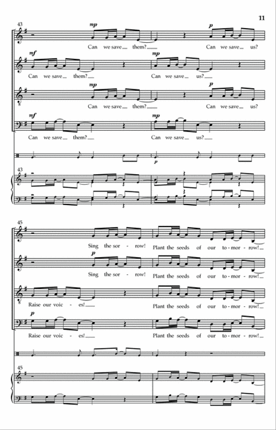 Hug A Tree and Kiss A Sparrow 4-Part scores gallery preview page 9