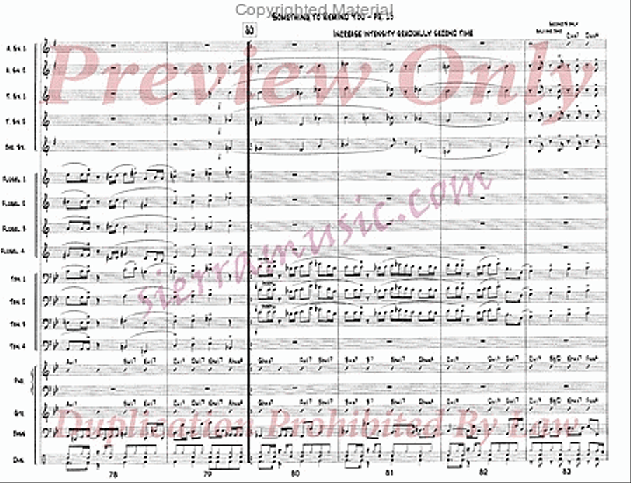 Something To Remind You Something To Remind You Big Band scores gallery preview page 14