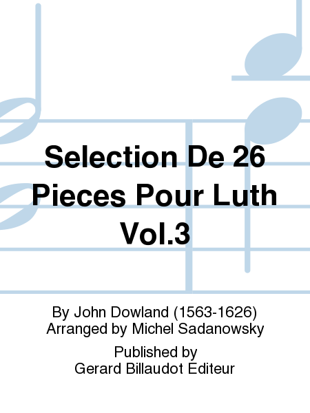 Selection De 26 Pieces Pour Luth Vol. 3