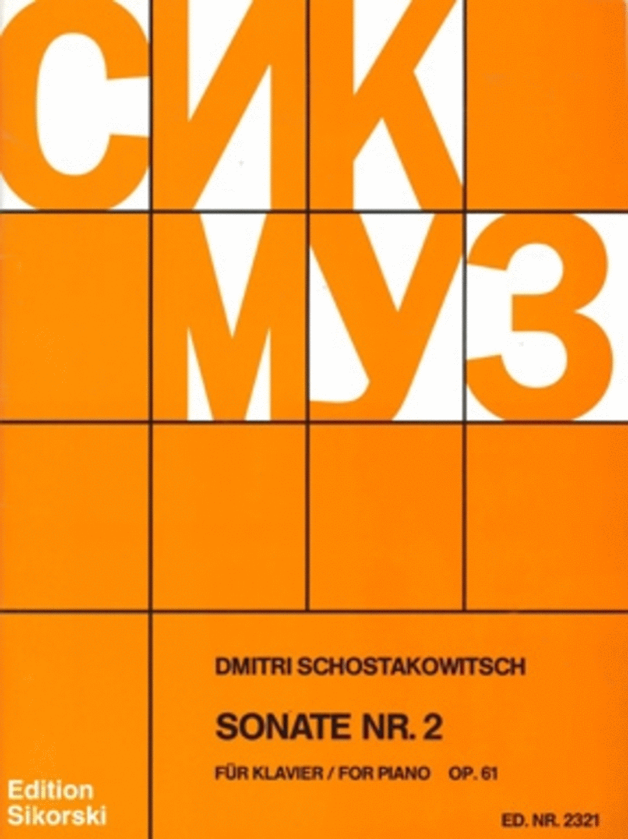 Sonata No. 2, Op. 61 (VAAP Edition) Piano Solo scores gallery preview page 1