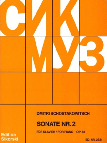 Sonata No. 2, Op. 61 (VAAP Edition)