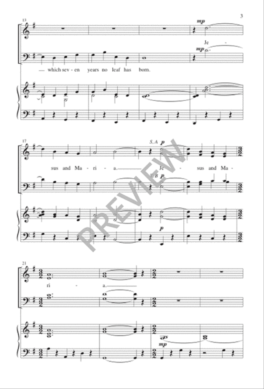Maria Walks amid the Thorn 4-Part scores gallery preview page 4