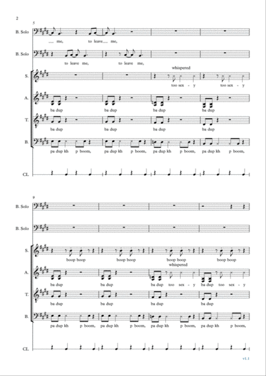 I'm Too Sexy Divisi scores gallery preview page 2