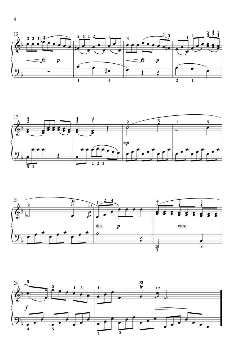 Sonatina in C Major, Op. 36, No. 1 Piano Solo scores gallery preview page 4
