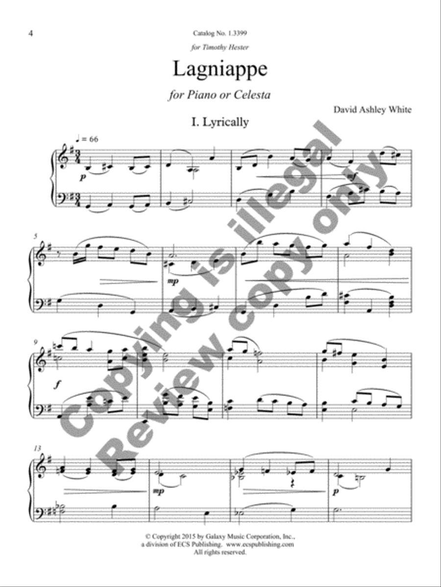 Lagniappe Piano scores gallery preview page 7