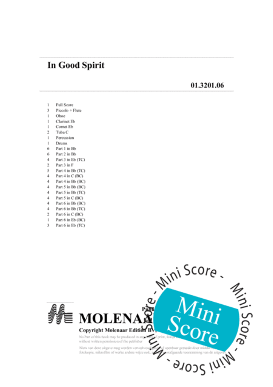 In Good Spirit In Good Spirit Concert Band scores gallery preview page 4
