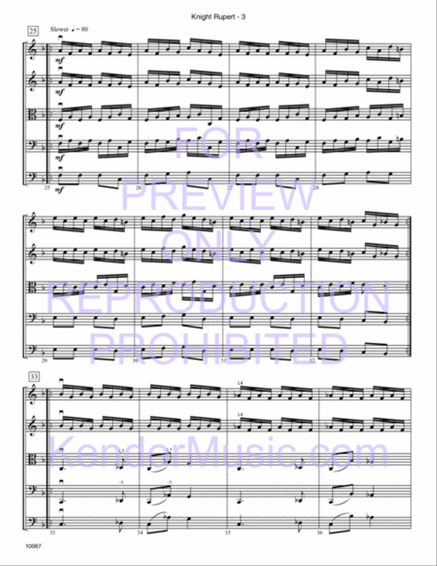 Knight Rupert (Knecht Ruprecht From Album For The Young) (Full Score) String Orchestra scores gallery preview page 5