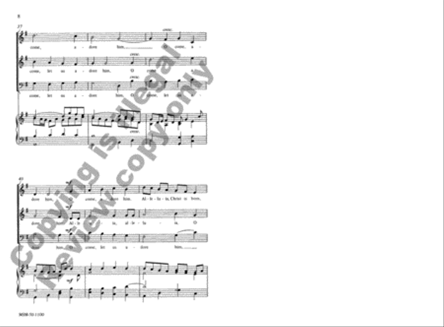 Adeste Fideles 3-Part scores gallery preview page 7