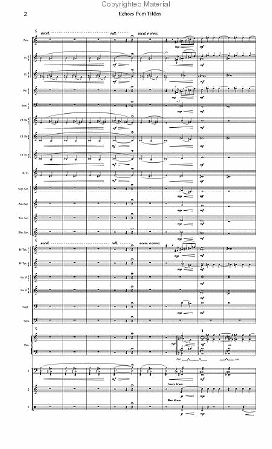 Echoes from Tilden Concert Band scores gallery preview page 3