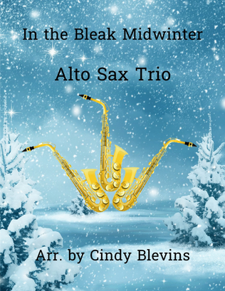 Book cover for In the Bleak Midwinter, Alto Sax Trio