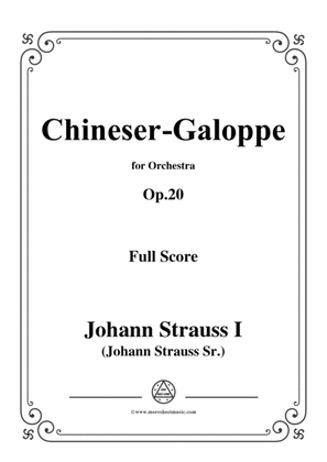 Book cover for Johann Strauss I-Chineser-Galoppe,Op.20,for Orchestra