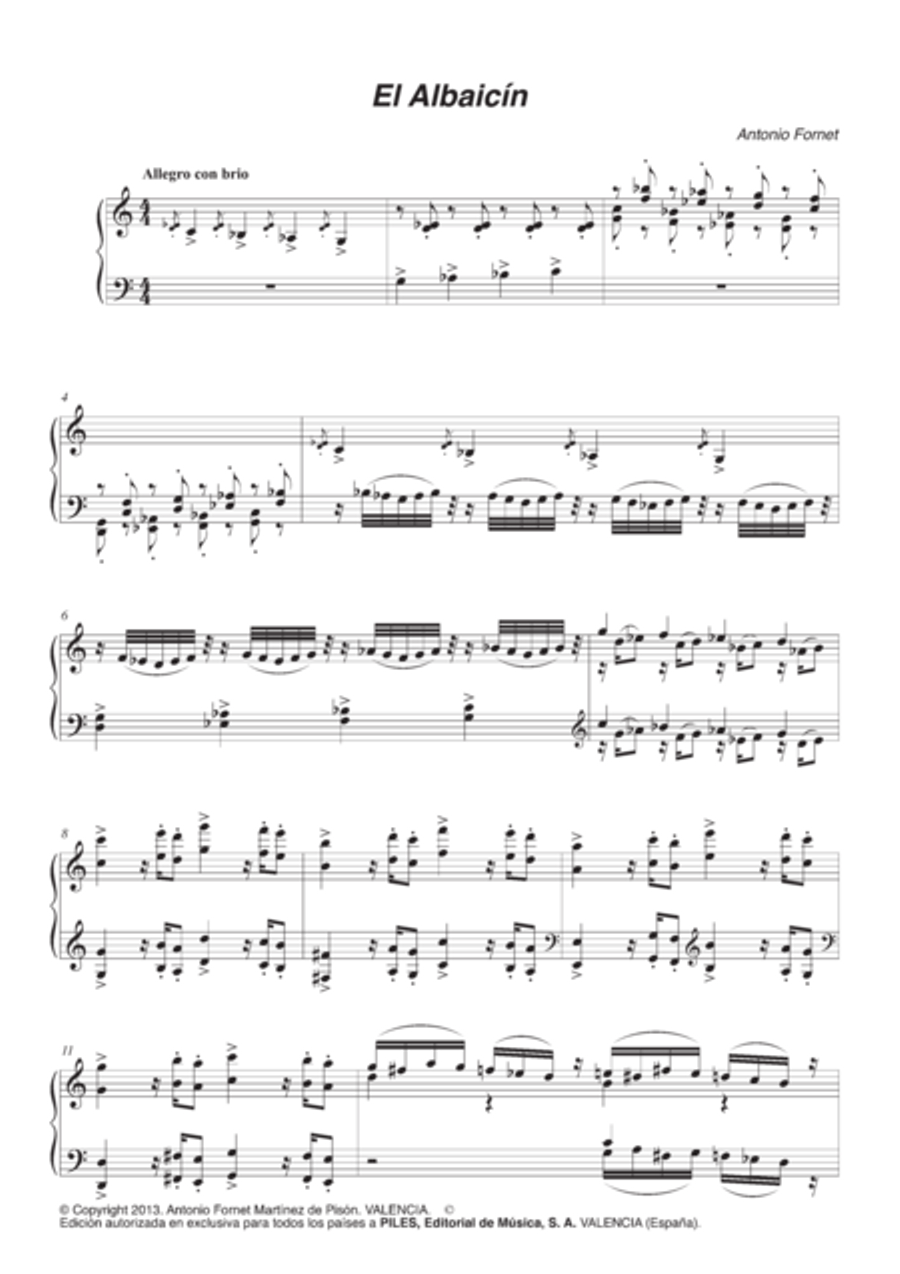 El Albaicin El Albaicin Piano Solo scores gallery preview page 2