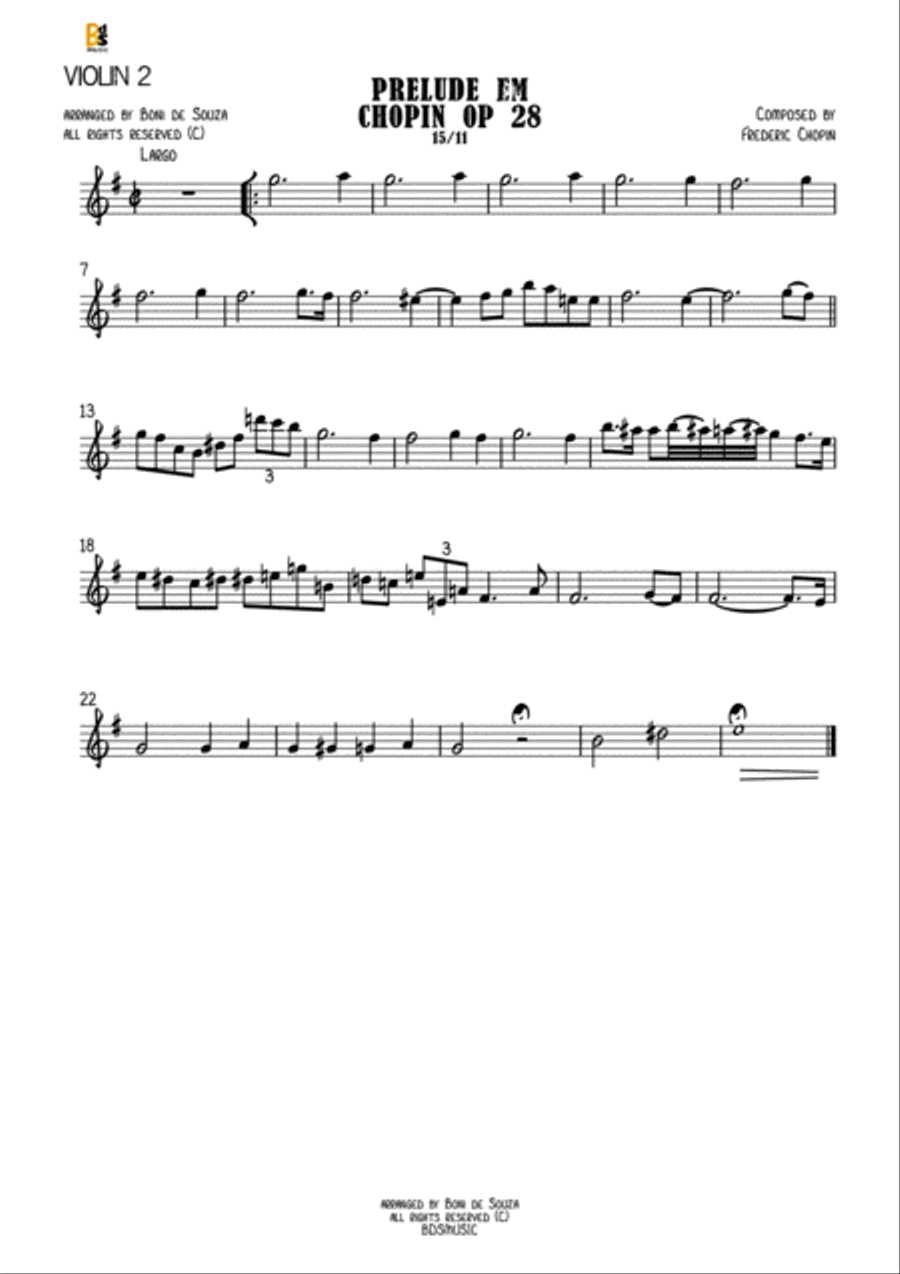 Prelude in Em opus 28 Chopin image number null