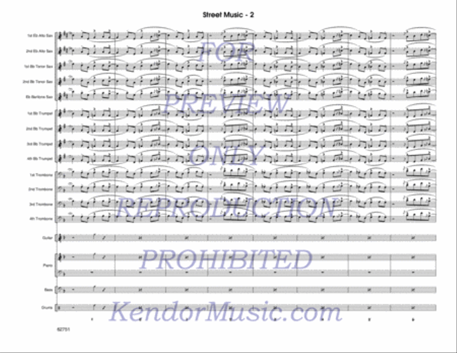 Street Music (Score) Street Music (Score) Jazz Ensemble scores gallery preview page 3