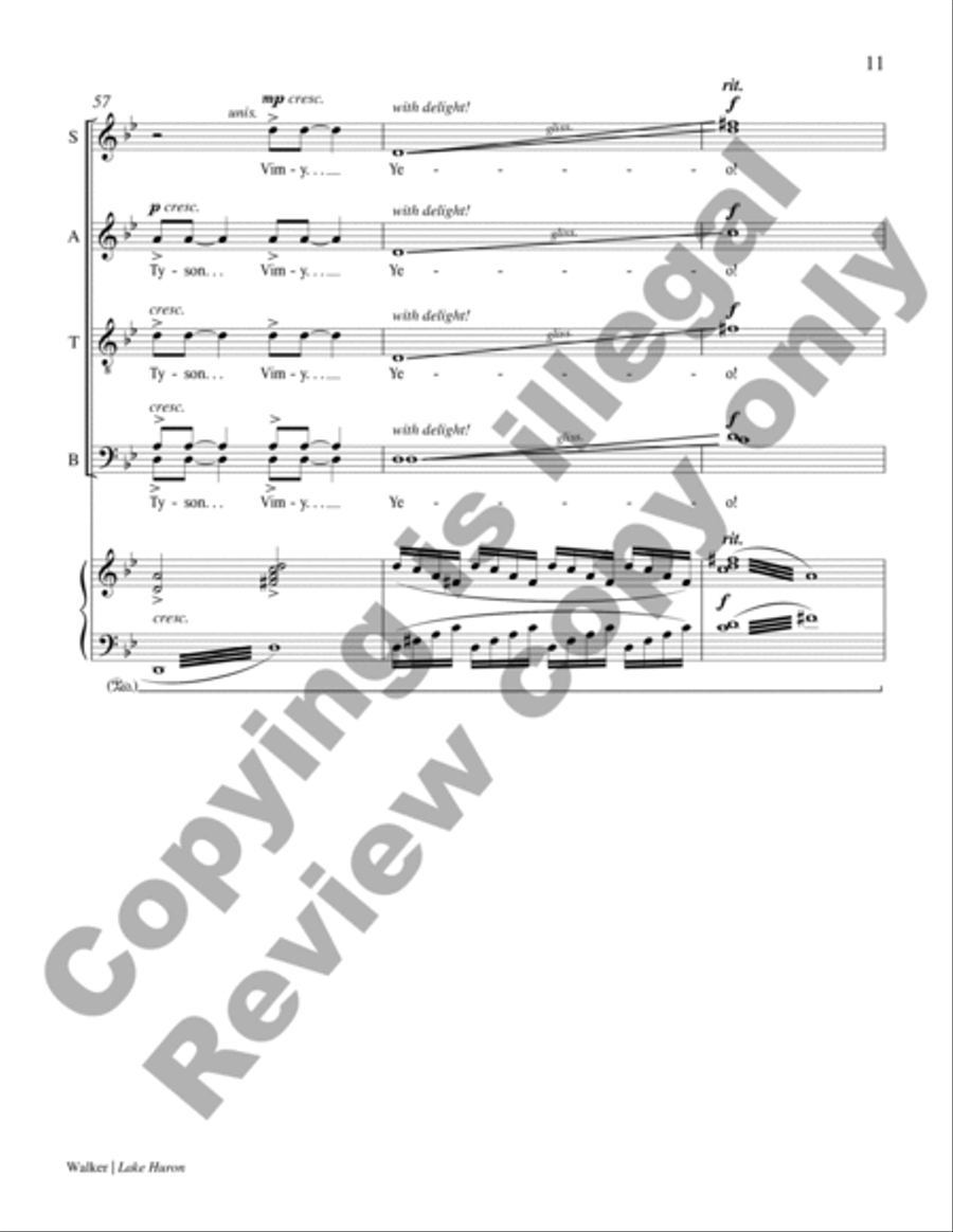 Lake Huron Divisi scores gallery preview page 11