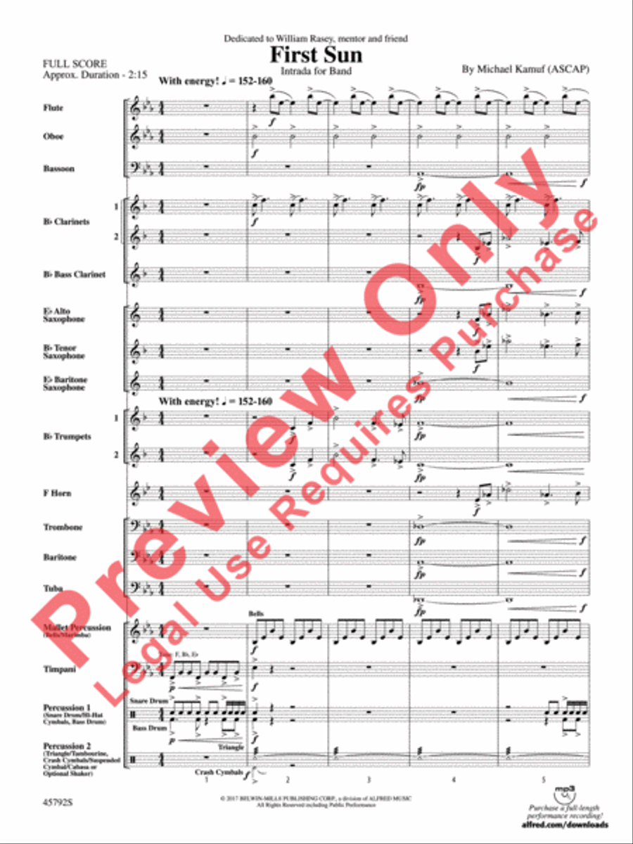 First Sun First Sun Concert Band scores gallery preview page 4