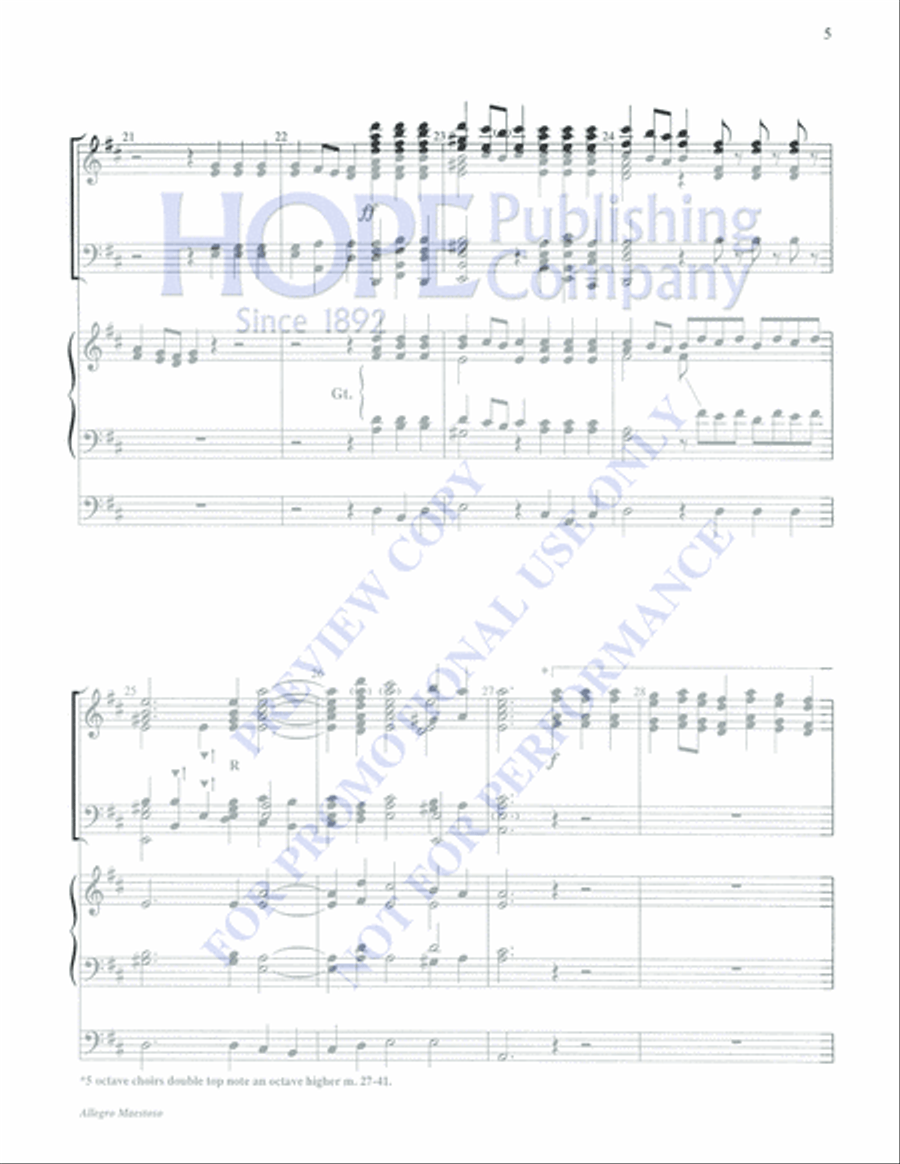 Allegro Maestoso 5-Octaves scores gallery preview page 5