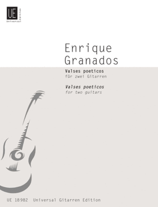 Book cover for Valses Poeticos, 2 Guitars