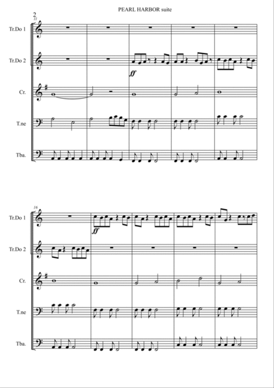 War Brass Ensemble scores gallery preview page 3