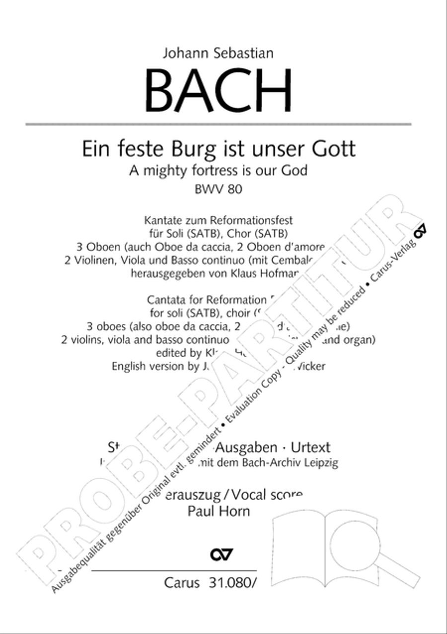 A mighty fortress is our God (Ein feste Burg ist unser Gott) A mighty fortress is our God (Ein feste Burg ist unser Gott) 4-Part scores gallery preview page 2