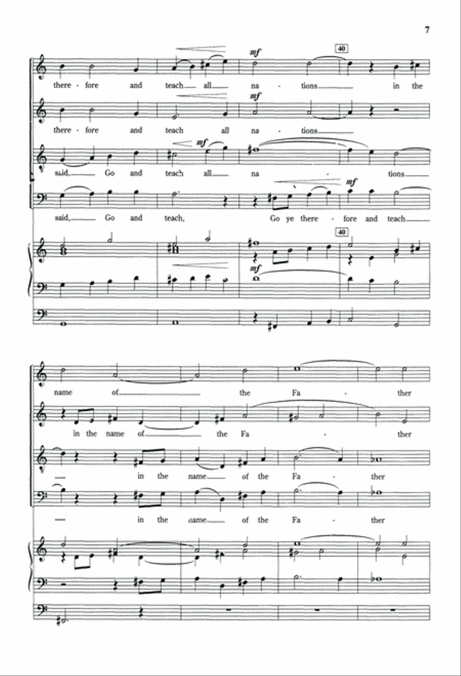 Go Ye Therefore And Teach All Nations 4-Part scores gallery preview page 6