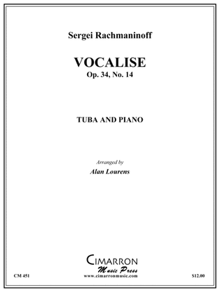 Book cover for Vocalise, Op. 34 No. 14