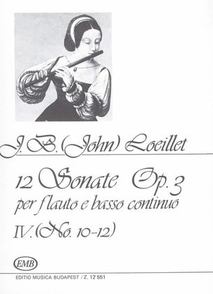 12 Sonate IV (no. 10-12) Op. 3