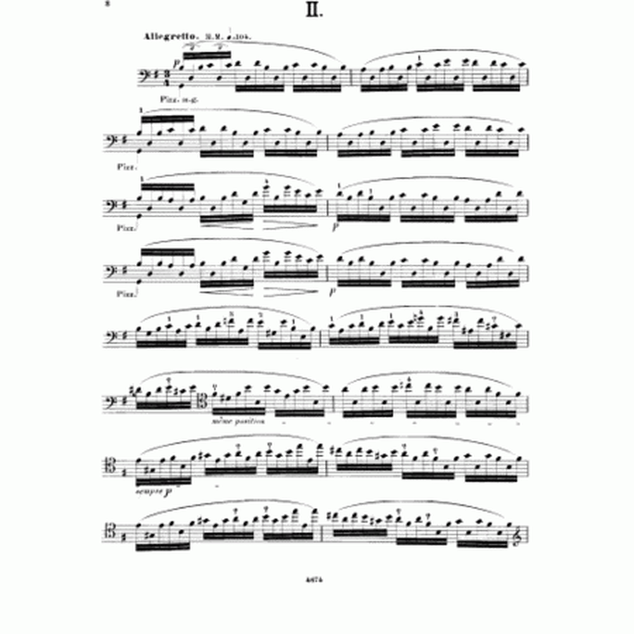 Funf Concert-Etuden fur Violoncell. Op. 10.