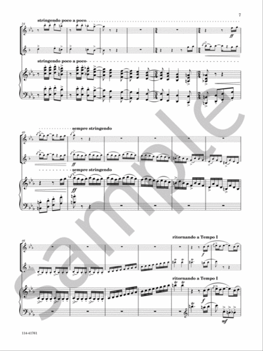 Sonata Cho-Cho-San Chamber Music scores gallery preview page 7