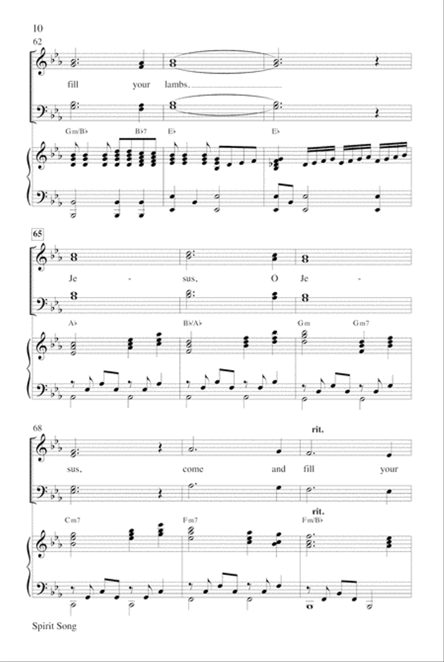 Spirit Song 4-Part scores gallery preview page 10