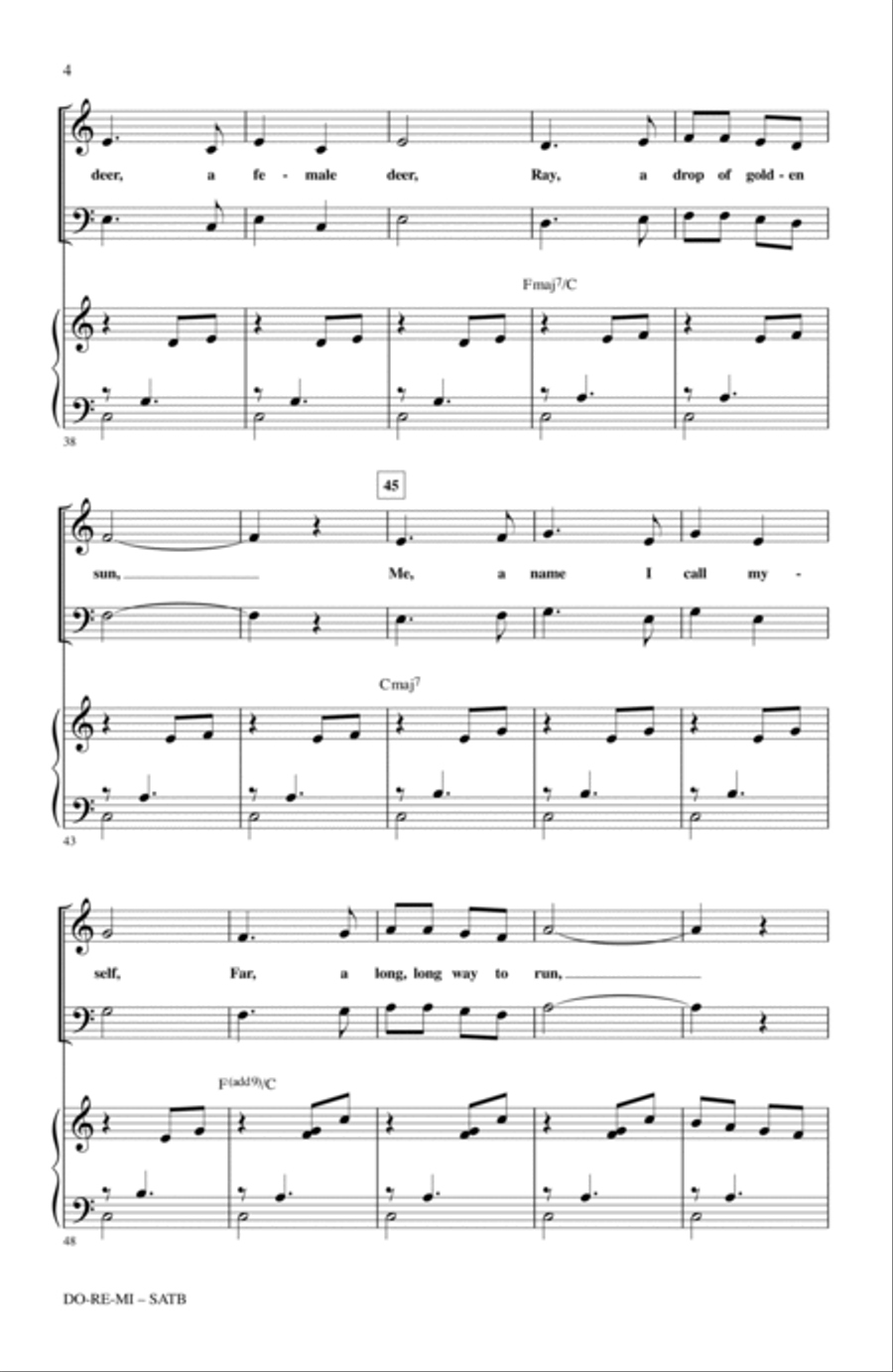 Do-Re-Mi (arr. Roger Emerson) 4-Part scores gallery preview page 3