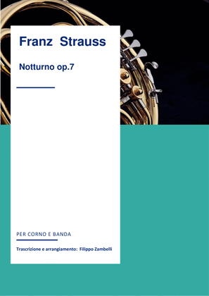 Notturno op. 7 for Horn and Band