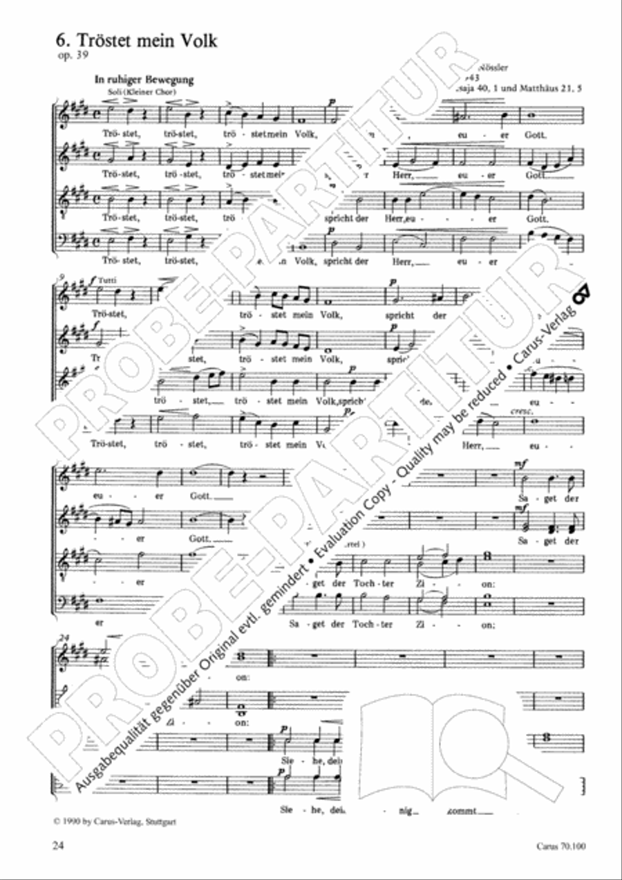 Geistliches Chorbuch der Romantik Choir scores gallery preview page 25