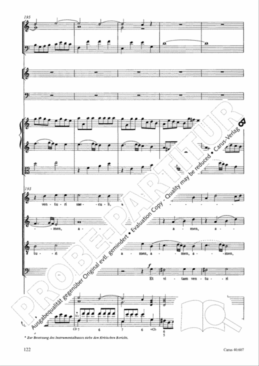 Mass in time of war (Missa in tempore belli) 4-Part scores gallery preview page 132