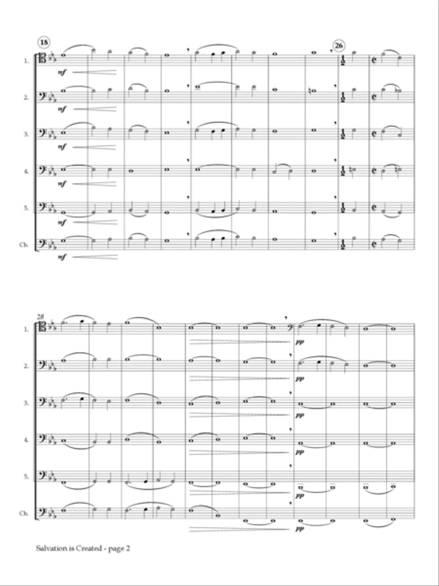 Salvation is Created for 5 Bassoons and Contrabassoon School and Community scores gallery preview page 3