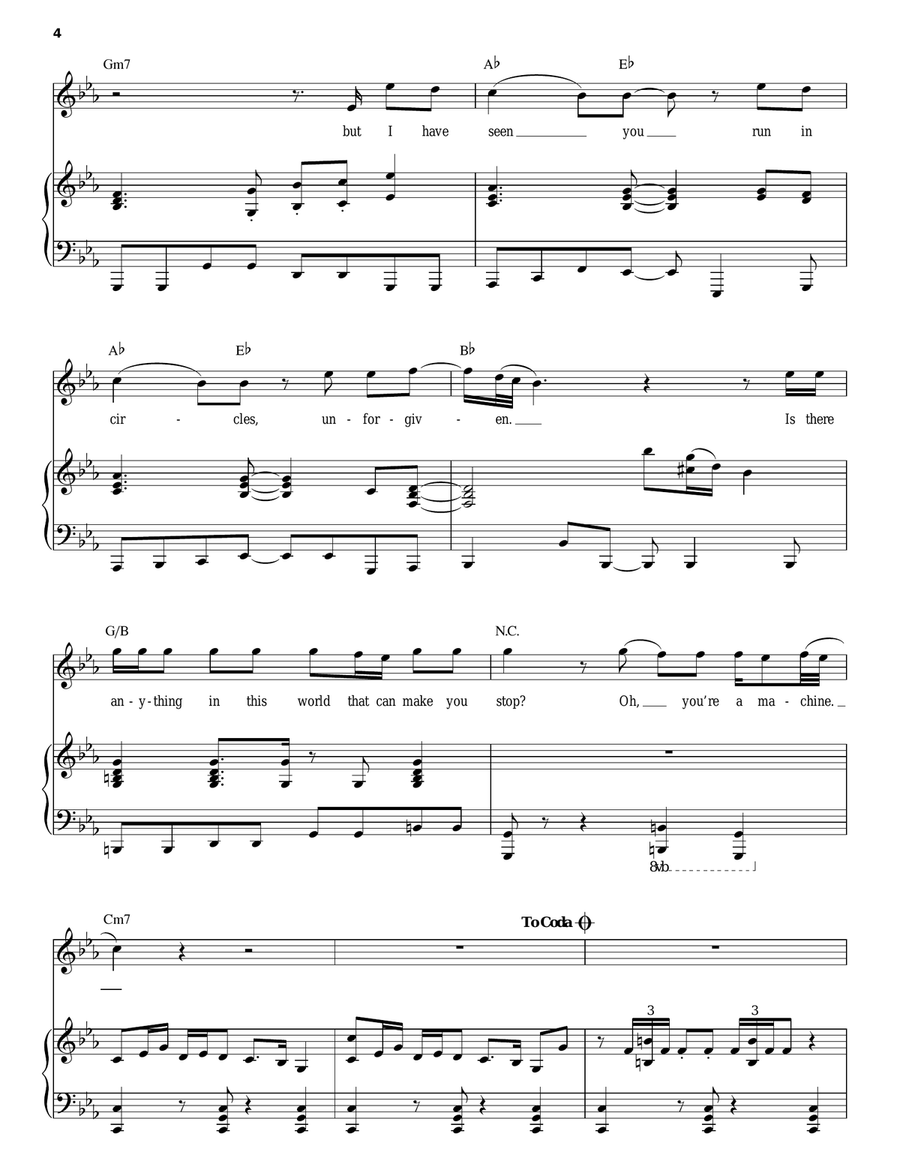 Machine Piano, Vocal scores gallery preview page 4