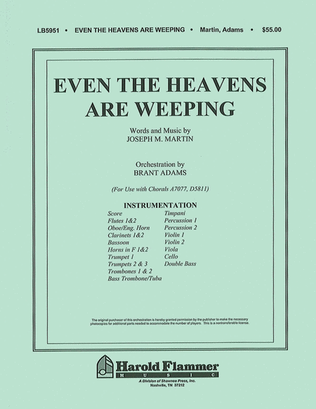 Book cover for Even the Heavens are Weeping