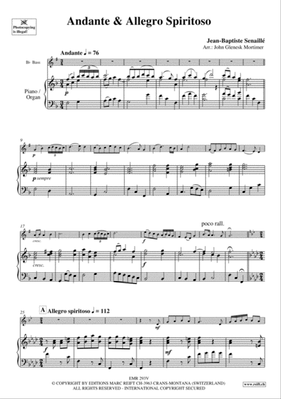 Andante & Allegro Spirituoso Organ scores gallery preview page 3