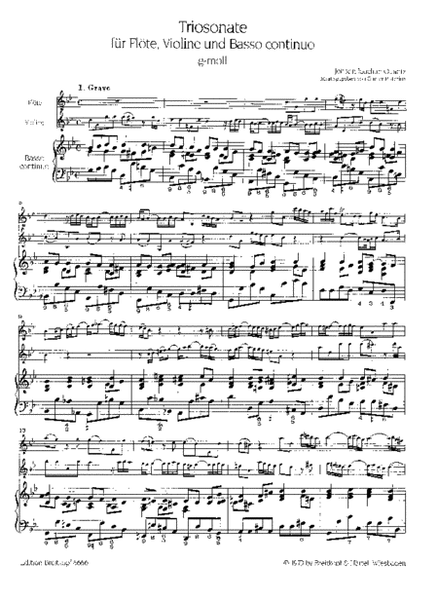 Trio Sonata in G minor QV 2:34
