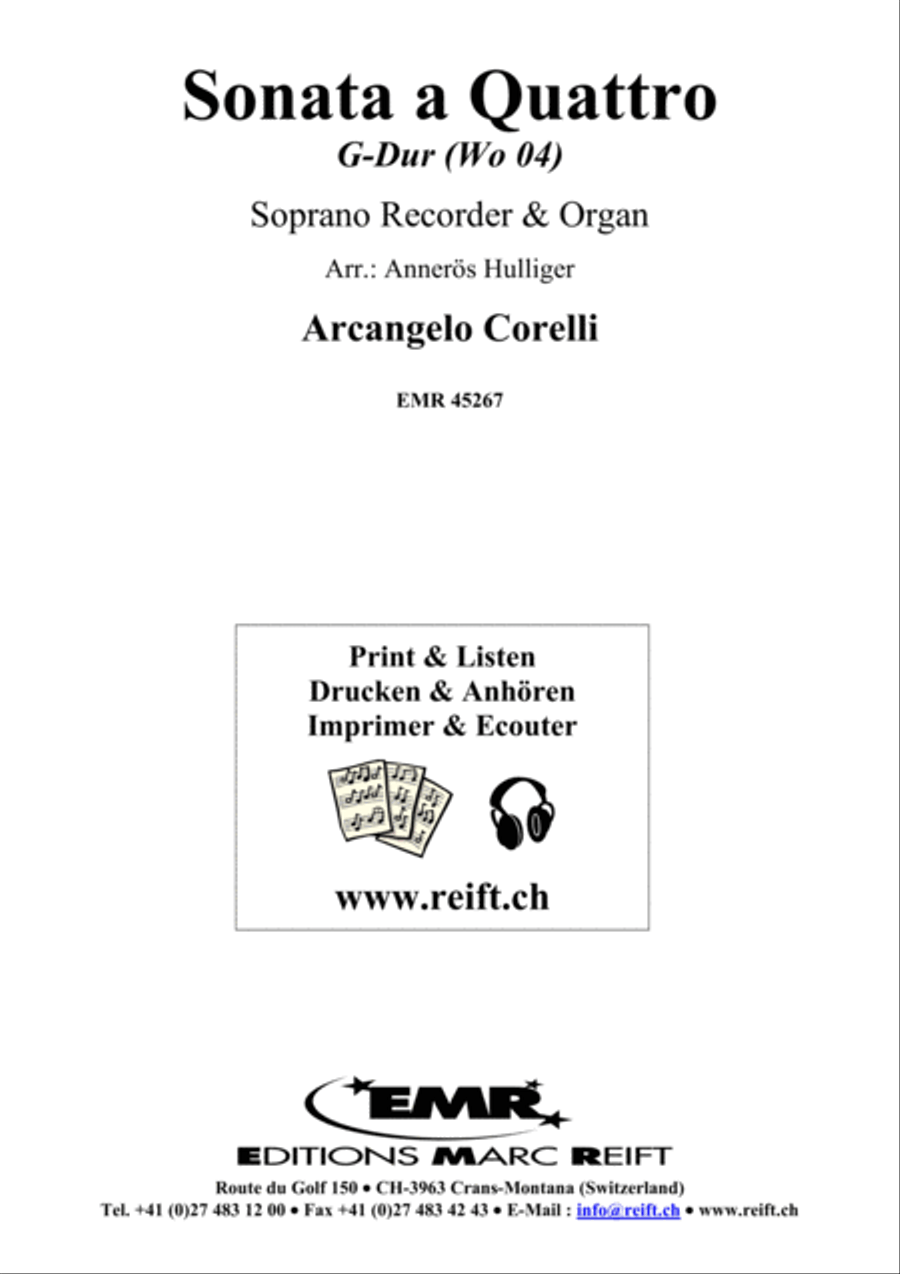 Sonata a Quattro Sonata a Quattro Soprano Recorder scores gallery preview page 2