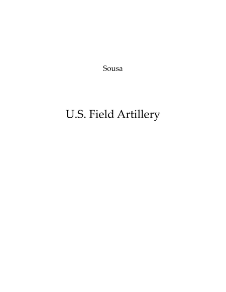 US Field Artillery March- Brass Ensemble image number null