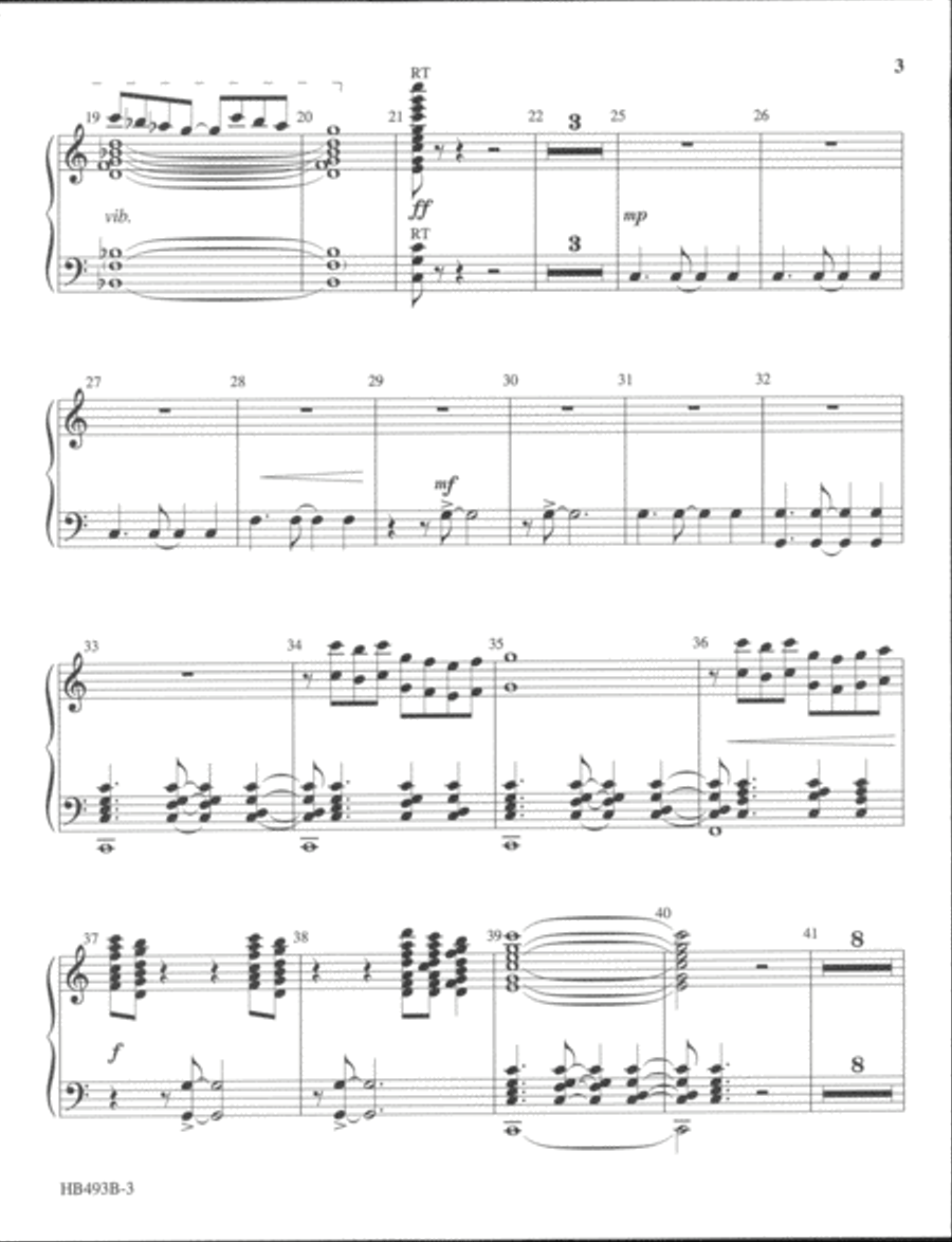 The Light of the World - handchime part Handbell Choir scores gallery preview page 3