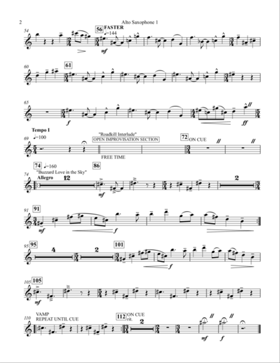 Buzzards In Love Parts Concert Band scores gallery preview page 6