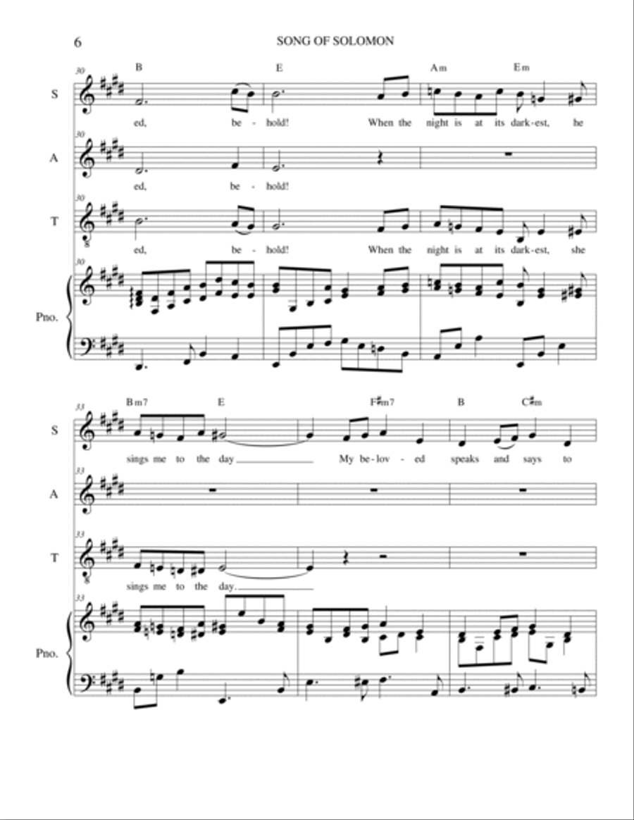 Song of Solomon Choir scores gallery preview page 6