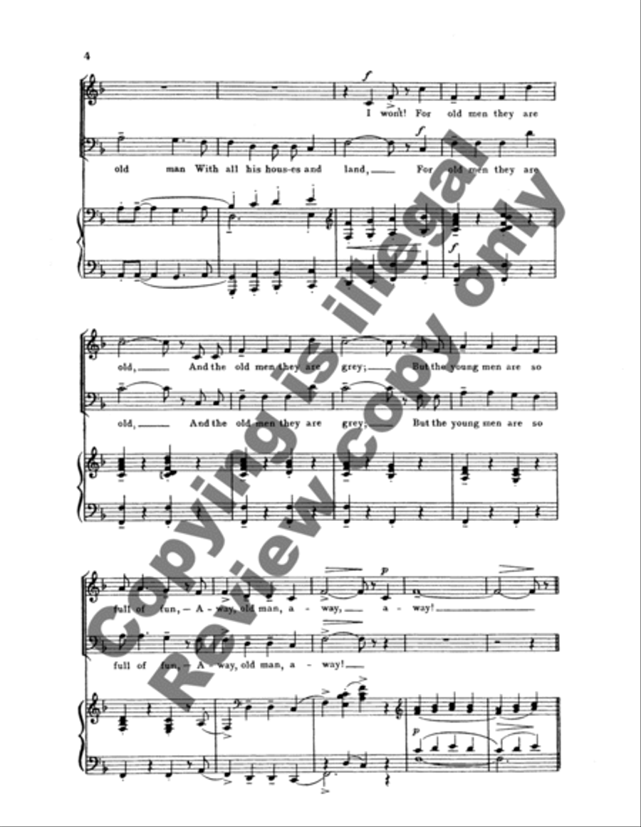 The Rich Old Miser Courted Me 4-Part scores gallery preview page 7